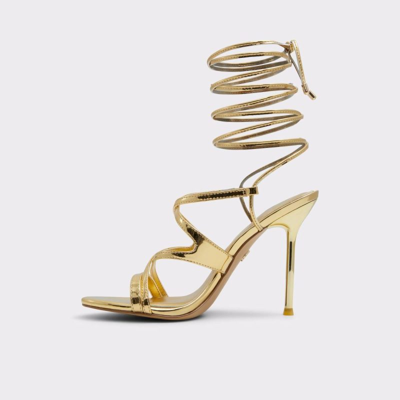 Sandals Gold Aldo Marylou Gold Women's Strappy Sandals Women - Image 4