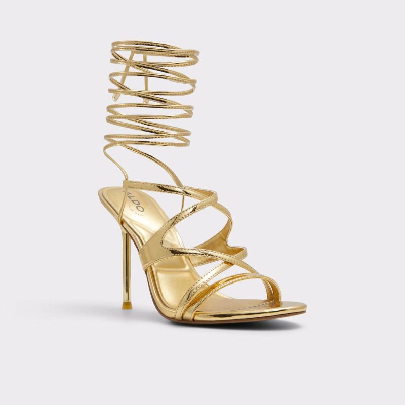Sandals Gold Aldo Marylou Gold Women's Strappy Sandals Women - Image 5