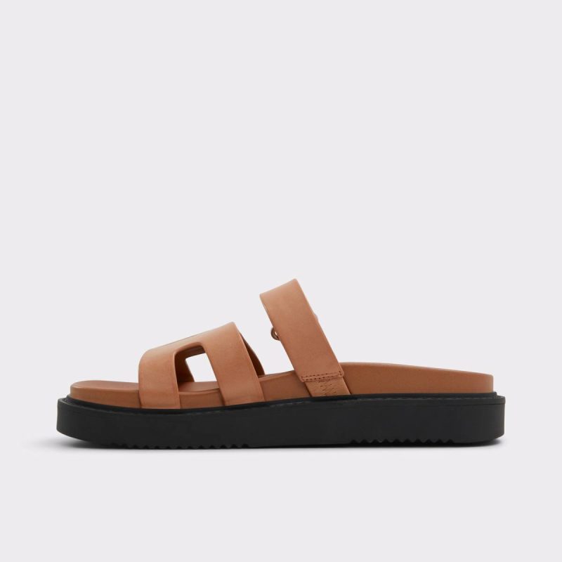 Sandals Mariella Medium Brown Women's Footbed Sandals Medium Brown Aldo Women - Image 3