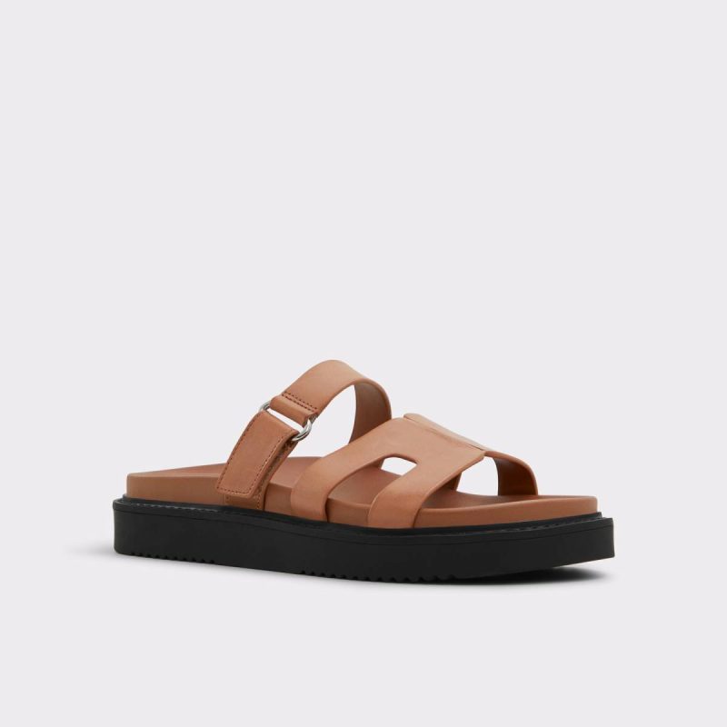 Sandals Mariella Medium Brown Women's Footbed Sandals Medium Brown Aldo Women - Image 4