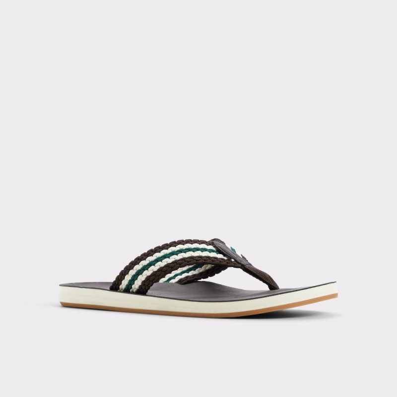 Sandals & Slides Adede Dark Brown Men's Flip Flops Dark Brown Aldo Men - Image 4