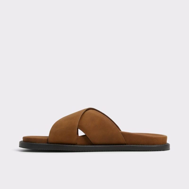 Sandals & Slides Men Aldo Marrin Cognac Men's Slides Cognac - Image 3