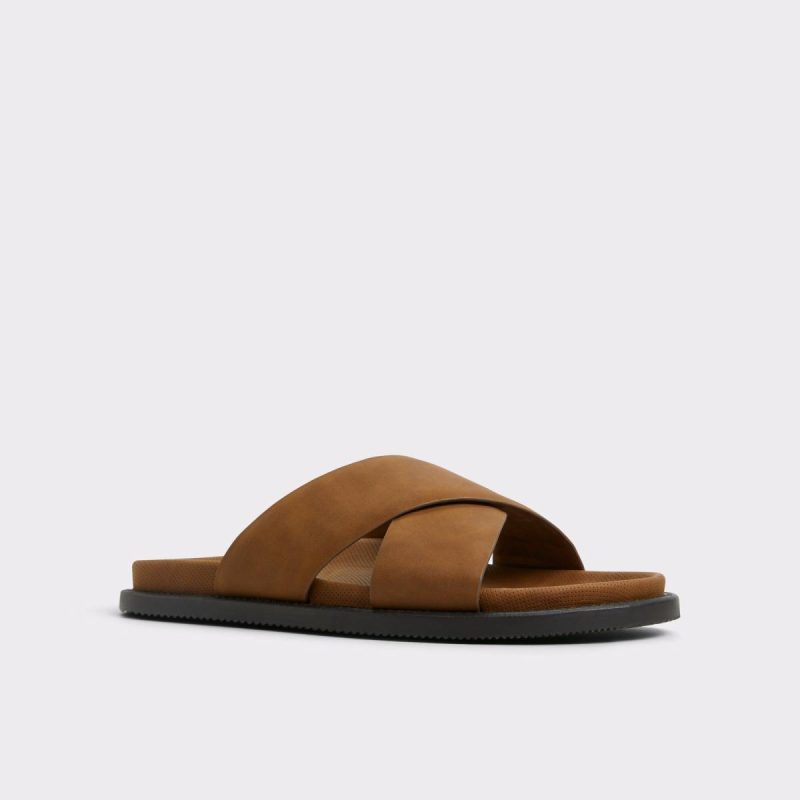 Sandals & Slides Men Aldo Marrin Cognac Men's Slides Cognac - Image 4