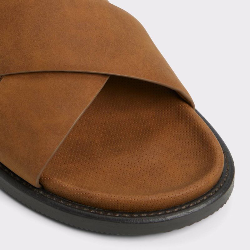 Sandals & Slides Men Aldo Marrin Cognac Men's Slides Cognac - Image 5
