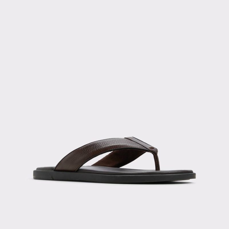 Sandals & Slides Men Tazzo Dark Brown Men's Flip Flops Dark Brown Aldo - Image 4