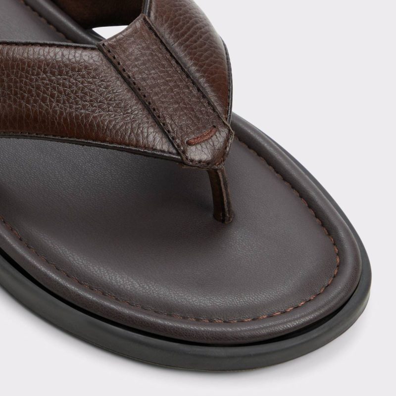 Sandals & Slides Men Tazzo Dark Brown Men's Flip Flops Dark Brown Aldo - Image 5