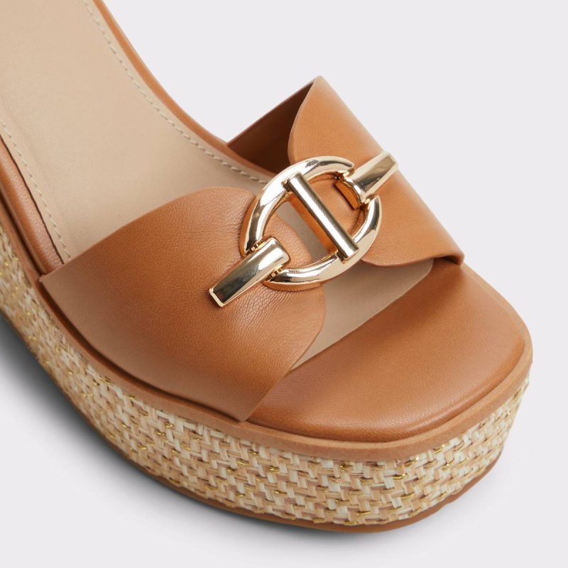Sandals Women Aldo Ybylin Medium Brown Women's Wedges Medium Brown - Image 5