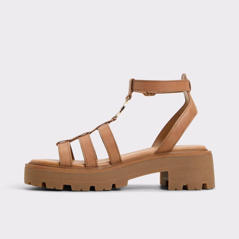 Sandals Women Lamington Medium Brown Women's Strappy Sandals Medium Brown Aldo - Image 3