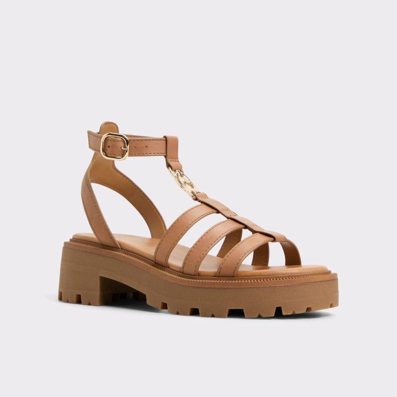 Sandals Women Lamington Medium Brown Women's Strappy Sandals Medium Brown Aldo - Image 4