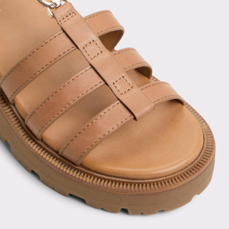 Sandals Women Lamington Medium Brown Women's Strappy Sandals Medium Brown Aldo - Image 5