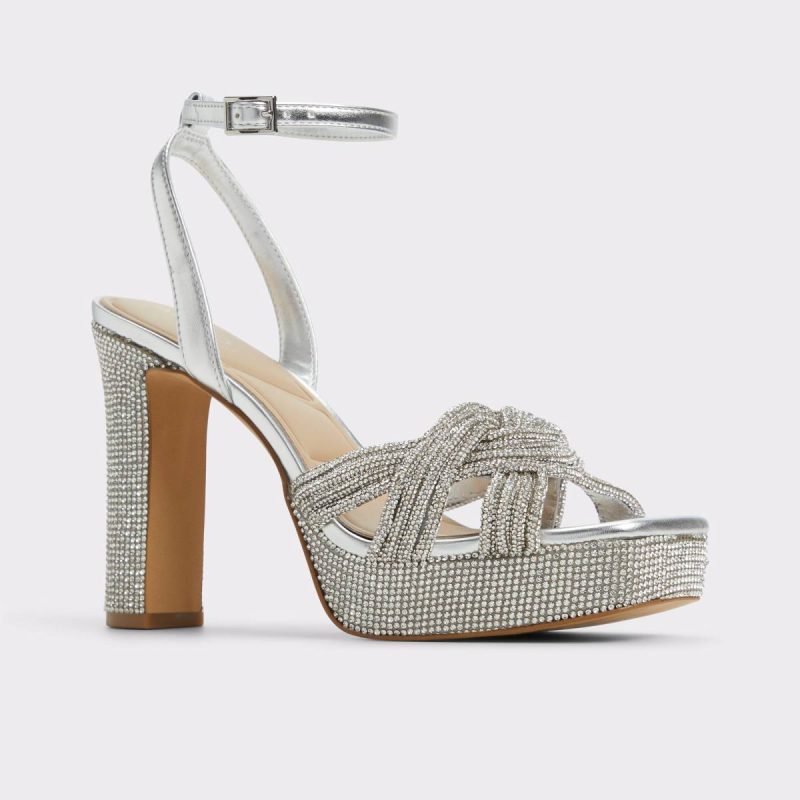 Shimma Silver Women's Metallics Aldo Sandals Women Silver - Image 5