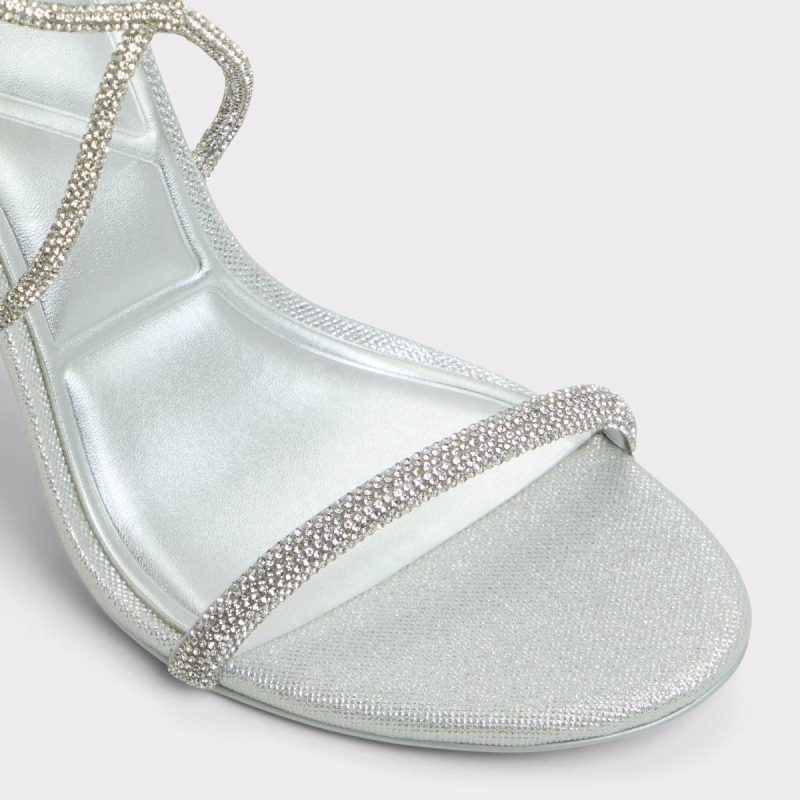 Silver Aldo Caladonia Silver Women's Metallics Heels Women - Image 5