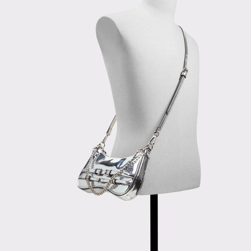 Silver Aldo Women Jaymeex Silver Women's Shoulder Bags Shoulder Bags - Image 4