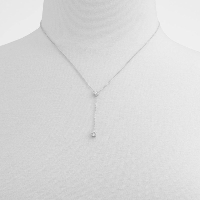 Silver/Clear Multi Aldo Jewelry Women Ibillalia Silver/Clear Multi Women's Necklaces - Image 2