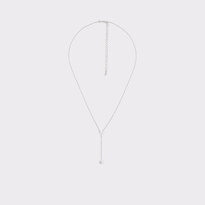 Silver/Clear Multi Aldo Jewelry Women Ibillalia Silver/Clear Multi Women's Necklaces