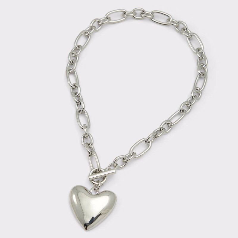 Silver/Clear Multi Heartchain Silver/Clear Multi Women's Necklaces Jewelry Women Aldo