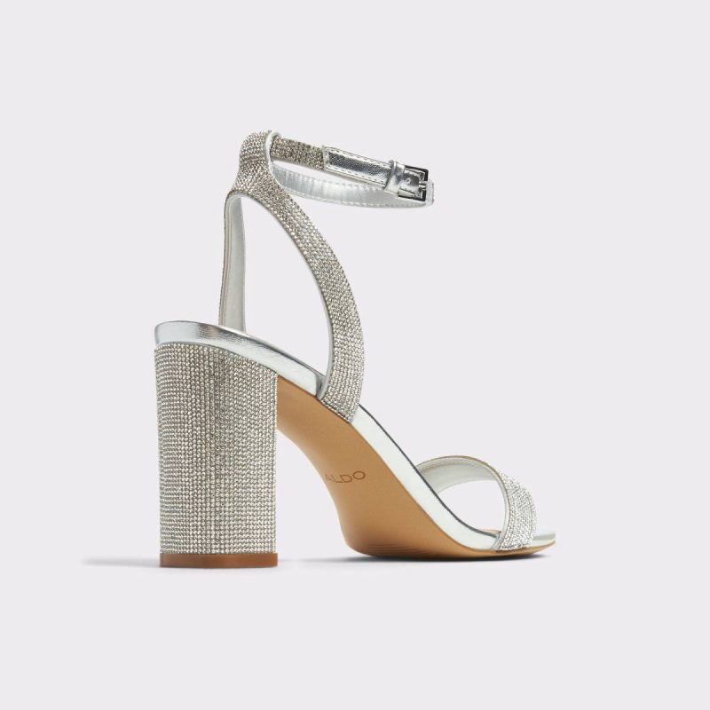 Silver Heels Women Rhiannon Silver Women's Strappy Sandals Aldo - Image 3