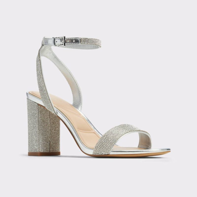 Silver Heels Women Rhiannon Silver Women's Strappy Sandals Aldo - Image 5