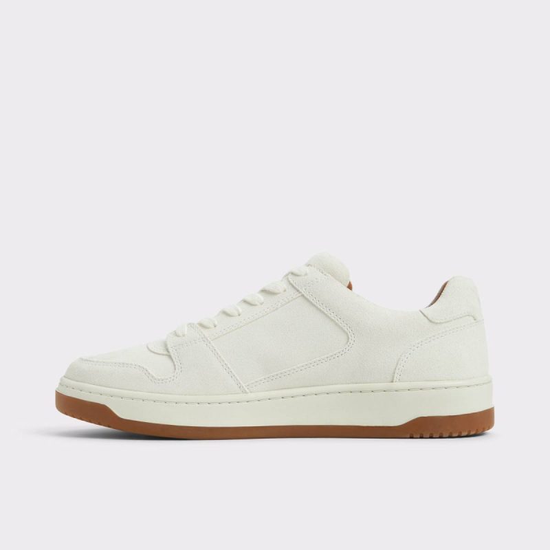 Sneakers Aldo Ludlow White Leather Suede Men's Low Top White Leather Suede Men - Image 4