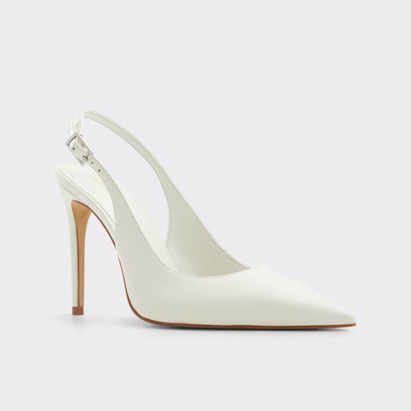 Stessysling White/Bone Women's Slingbacks Aldo White/Bone Heels Women - Image 4