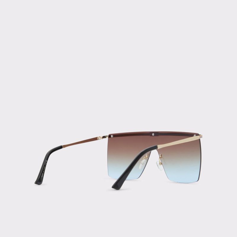Sunglasses Gold Aldo Men Walidien Gold Men's Shield - Image 3