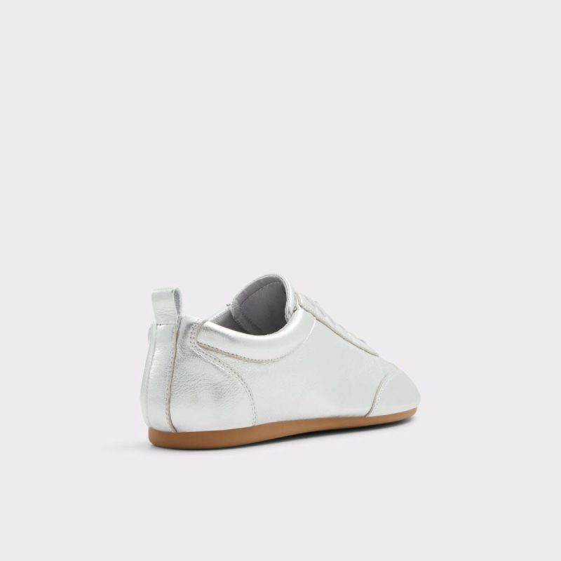 Swiftlyy Silver Women's Low Top Sneakers Aldo Silver Women Sneakers - Image 4