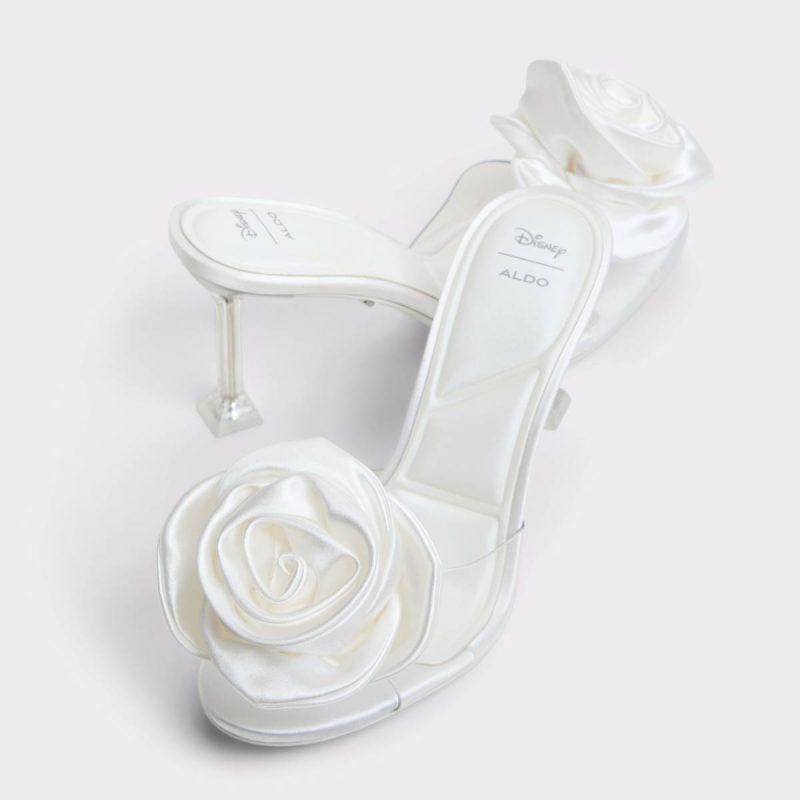 White Aldo Heels Women Cinderellamule White Women's Disney - Image 2