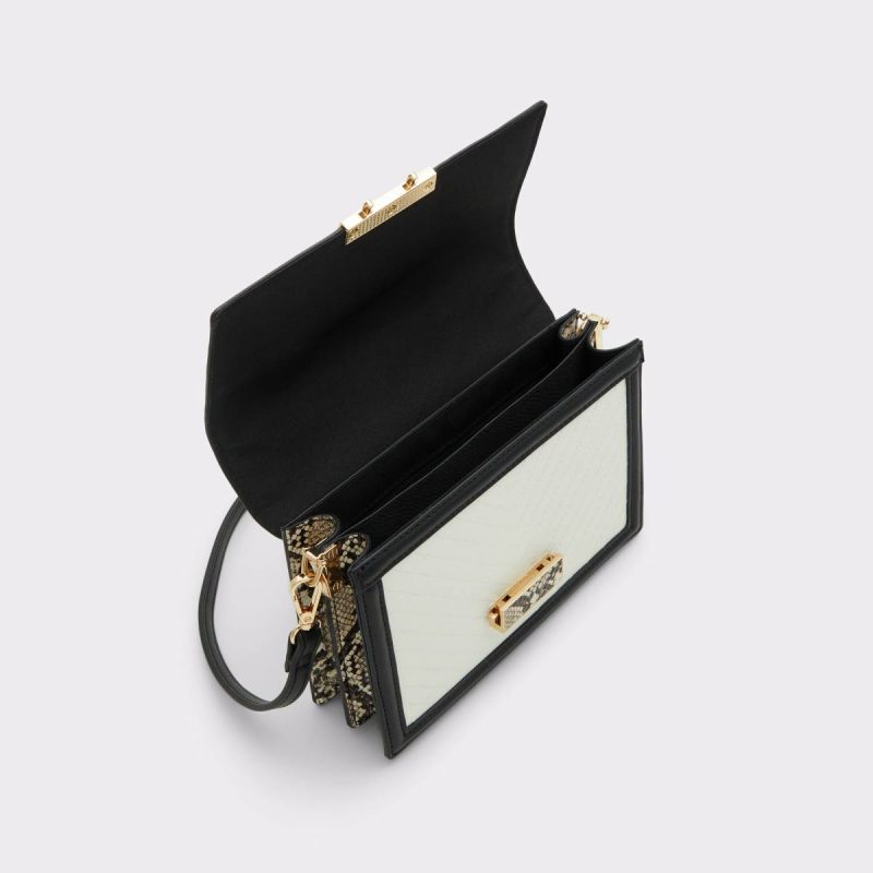 White/Black Laisbyyx White/Black Women's Crossbody Bags Women Aldo Crossbody Bags - Image 3