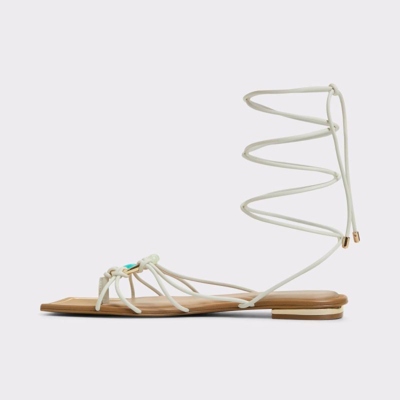 White/Bone Aldo Women Nirena White/Bone Women's Flat Sandals Sandals - Image 3