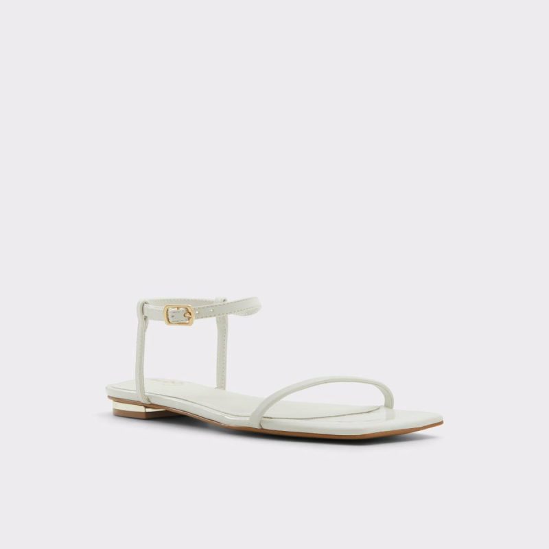 White/Bone Aldo Women Sandals Darlena White/Bone Women's Flat Sandals - Image 4