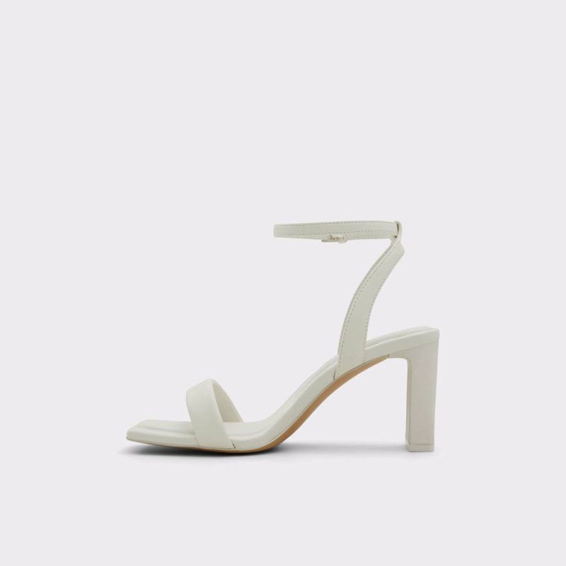 White/Bone Women Aldo Aurorai White/Bone Women's Strappy Sandals Heels - Image 3