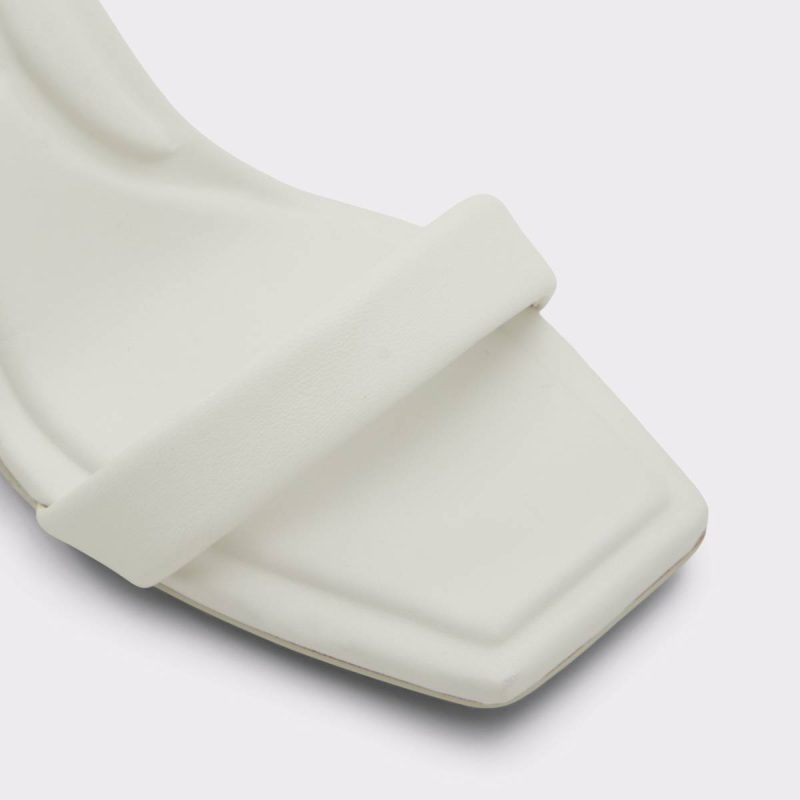 White/Bone Women Aldo Aurorai White/Bone Women's Strappy Sandals Heels - Image 5