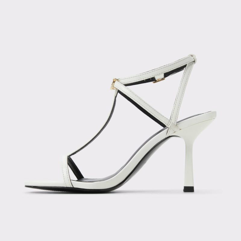 White Heels Women Aldo Cecille White Women's Strappy Heels - Image 3