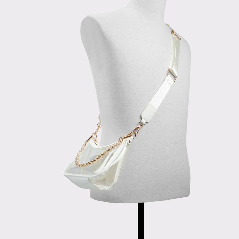 White Overflow Women Liamax White Overflow Women's Crossbody Bags Aldo Shoulder Bags - Image 4