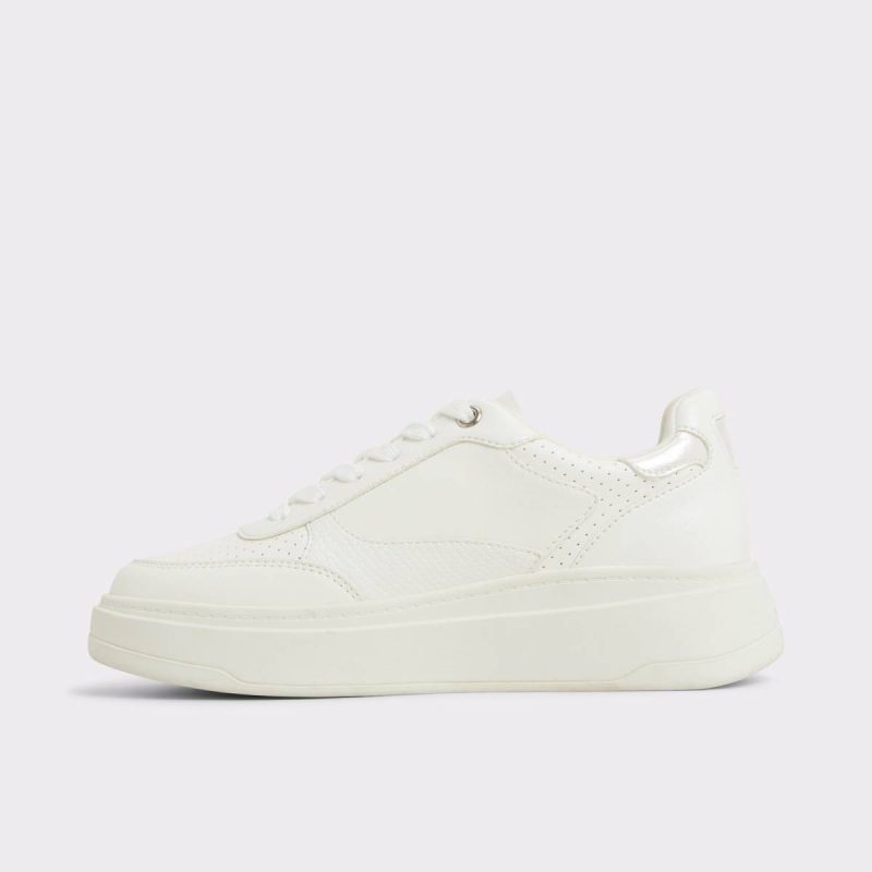 White Women Aldo Sneakers Jaylla White Women's Low Top Sneakers - Image 3