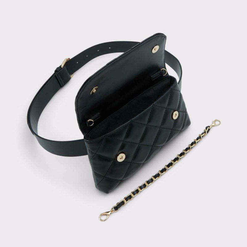 Women Aldo Backpacks & Fanny Packs Black/Gold Multi Eleonara Black/Gold Multi Women's Backpacks - Image 3