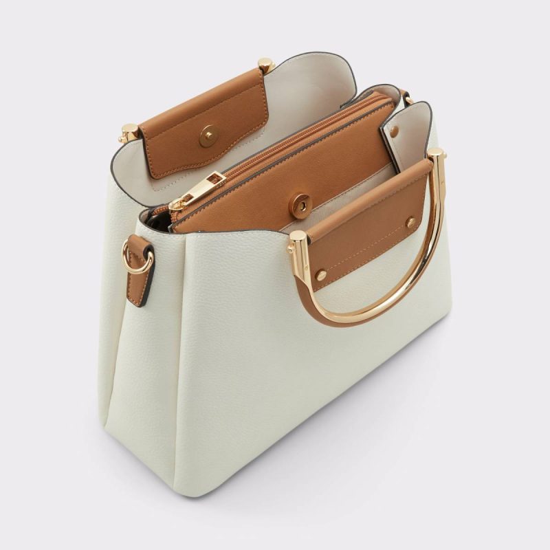 Women Aldo Beige Overflow Tote & Satchel Bags Sloanaax Beige Overflow Women's Tote & Satchel Bags - Image 3