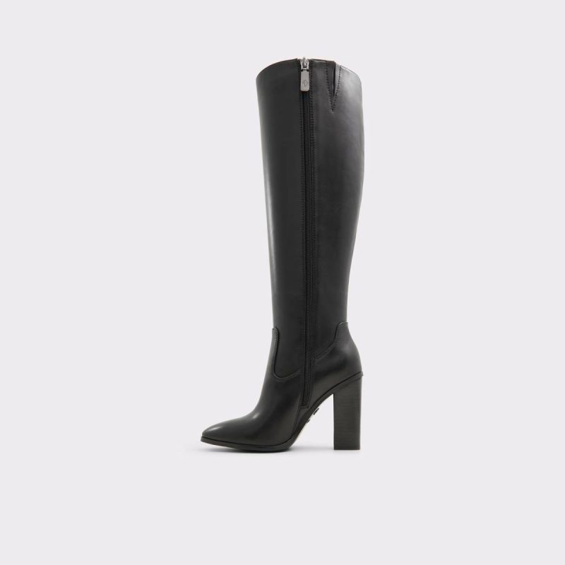 Women Aldo Black Boots Glajar Black Women's Tall Boots - Image 3