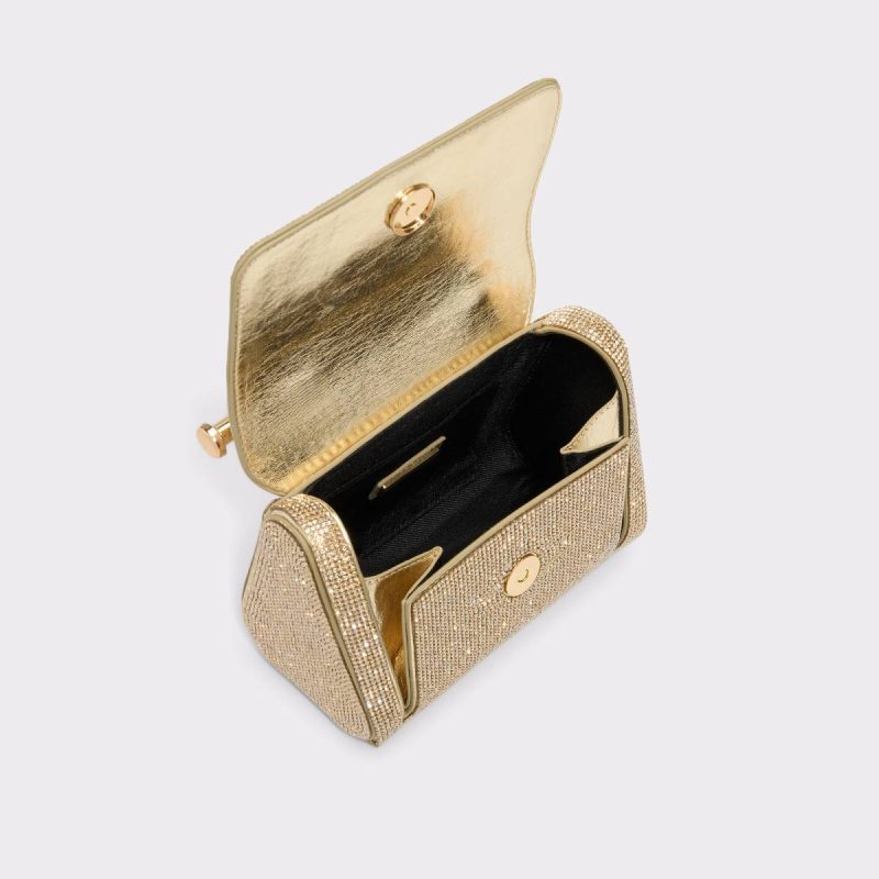 Women Aldo Gold Top Handle Bags Blingchic Gold Women's Top Handle Bags - Image 3