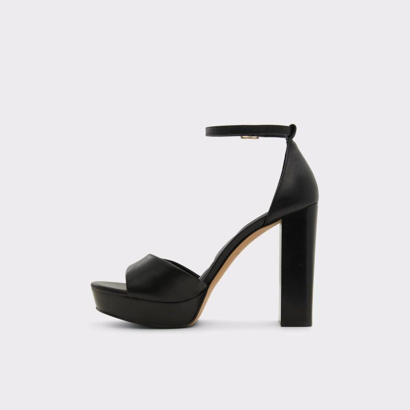 Women Aldo Heels Enaegyn2.0 Black Women's Platform Sandals Black - Image 3