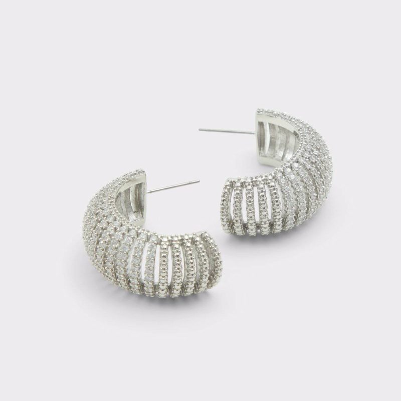 Women Aldo Jewelry Padbury Silver/Clear Multi Women's Earrings Silver/Clear Multi