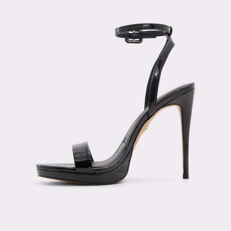 Women Aldo Katelina Black Women's Heeled Sandals Black Heels - Image 3