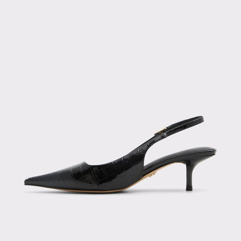 Women Black Aldo Josita Black Women's Kitten Heels Heels - Image 3