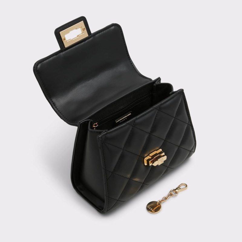 Women Black Top Handle Bags Aldo Borgnineex Black Women's Top Handle Bags - Image 3
