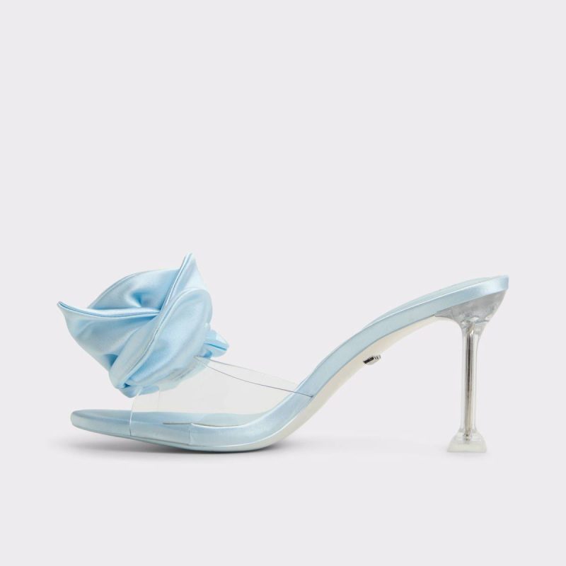Women Cinderellamule Light Blue Women's Disney Aldo Light Blue Heels - Image 4