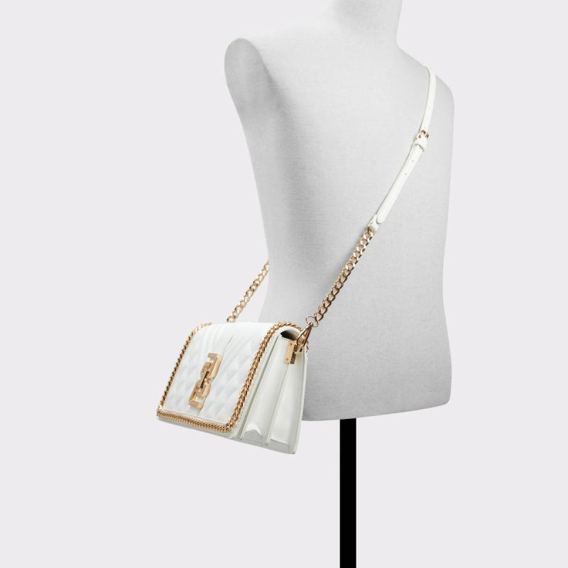 Women Crossbody Bags Aldo Bausseyyx White Women's Crossbody Bags White - Image 4