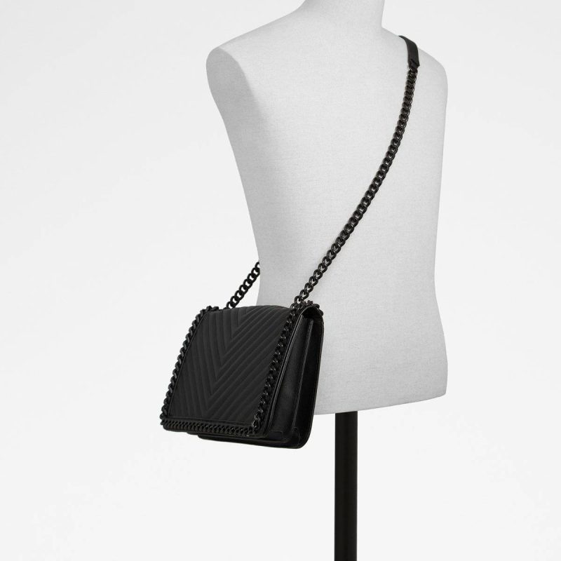 Women Crossbody Bags Aldo Black Greenwald Black Women's Crossbody Bags - Image 4