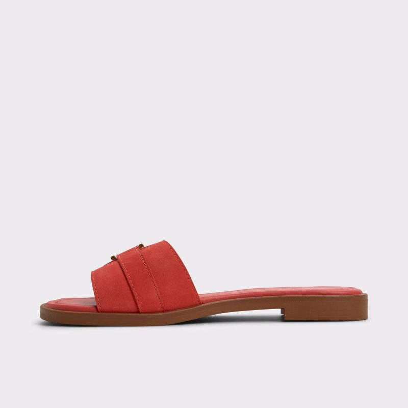 Women Dallaedar Medium Red Women's Flat Sandals Medium Red Aldo Sandals - Image 3