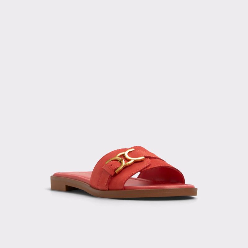 Women Dallaedar Medium Red Women's Flat Sandals Medium Red Aldo Sandals - Image 4