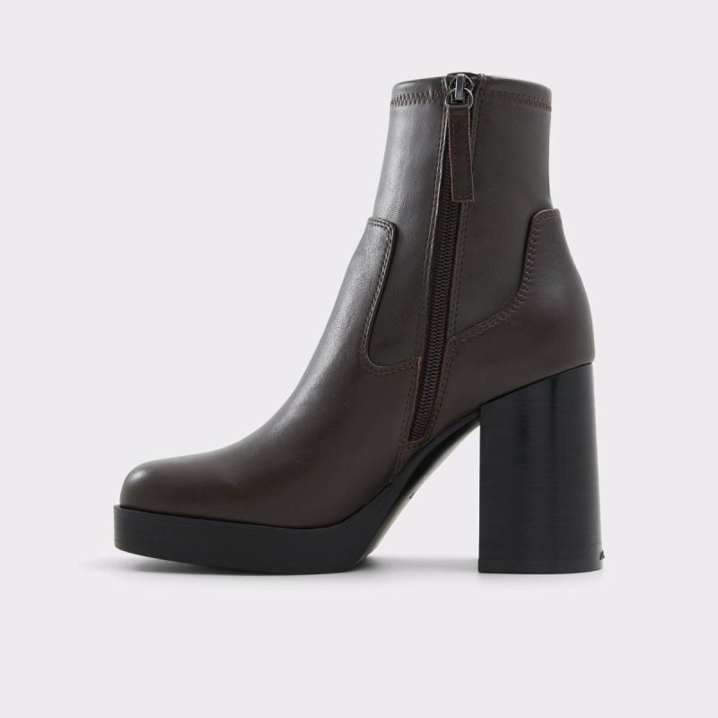 Women Dark Brown Seraphica Dark Brown Women's Ankle Boots Boots Aldo - Image 3